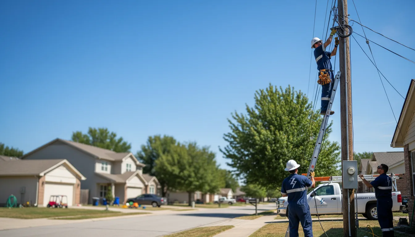 Residential electrician providing installation services in Oakland, MS